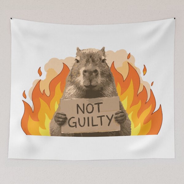 Item preview, Gort The Capybara Innocent Face designed and sold by Petzzz.