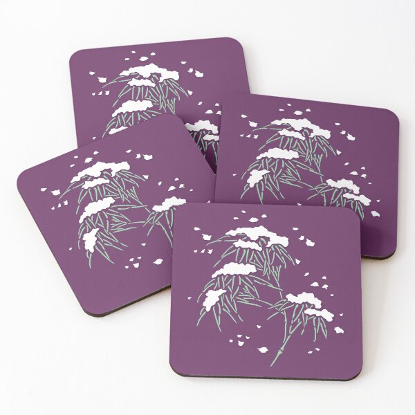 Item preview, Snow on Bamboo, Winter in Japan - Japanese seamless vintage pattern designed and sold by Japan Design Prints.