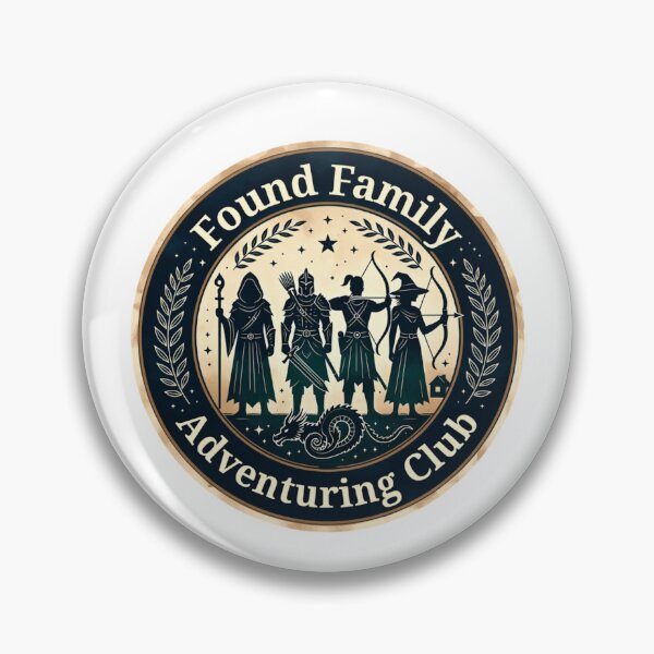 Item preview, Found Family Adventuring Club Fantasy Sticker designed and sold by OrikuStudio.
