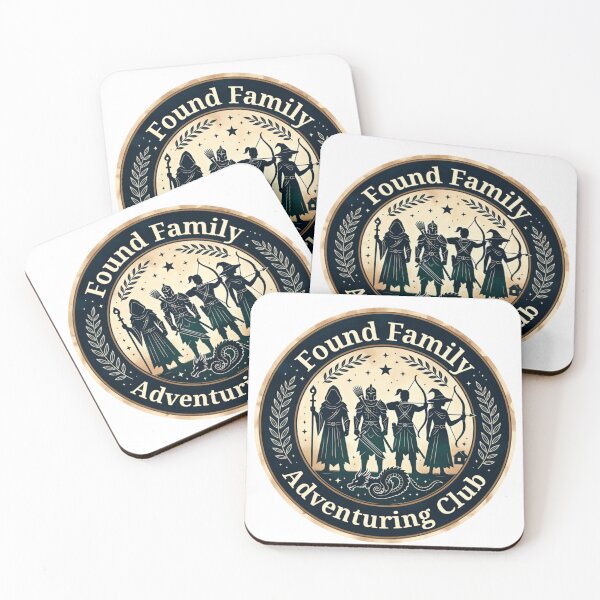 Item preview, Found Family Adventuring Club Fantasy Sticker designed and sold by OrikuStudio.