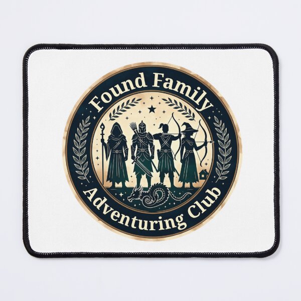 Item preview, Found Family Adventuring Club Fantasy Sticker designed and sold by OrikuStudio.