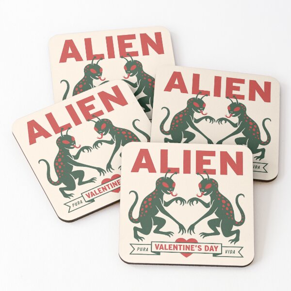 Item preview, Alien Love Pura Vida Vintage Sci-Fi Valentine designed and sold by zzz888.
