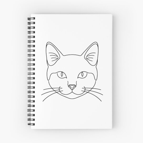 Item preview, Minimalist cat face - Fine line art | Modern cat design designed and sold by Fuechse.