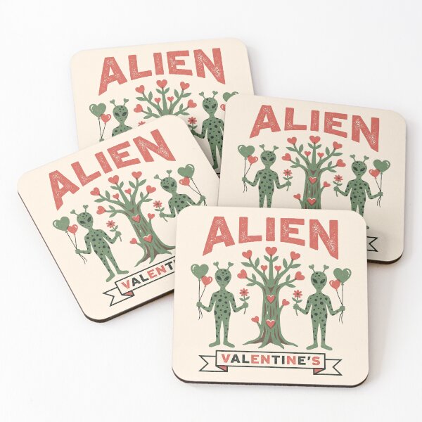 Item preview, Alien Valentine Vintage Heart Tree designed and sold by zzz888.
