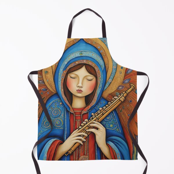 Item preview, Angel with wings wearing a hoodie Playing a Flute designed and sold by Colin Bentham.