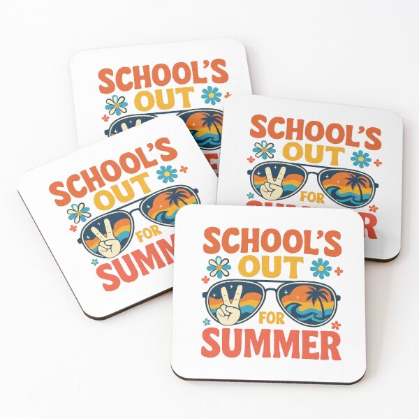 Item preview, School’s Out for Summer Retro Sunglasses Vacation Art designed and sold by flagylART.