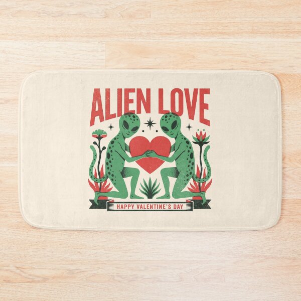 Item preview, Alien Love Vintage Sci-Fi Folk Art designed and sold by zzz888.