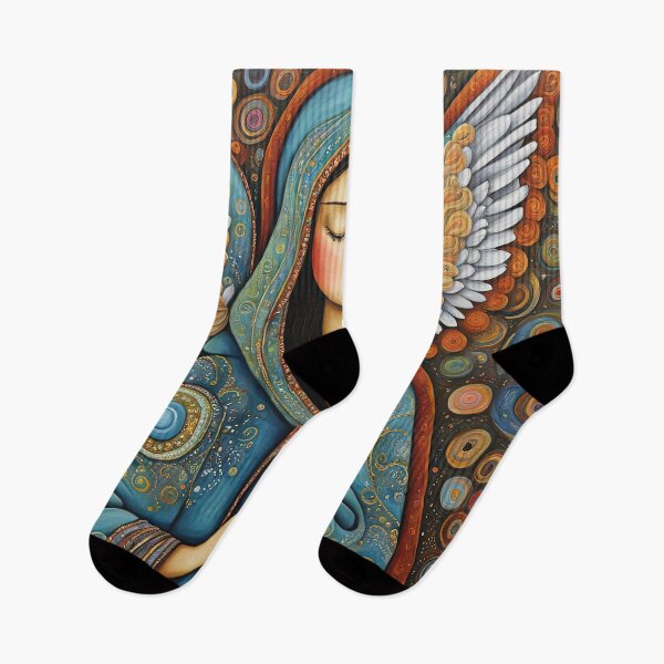 Item preview, Angel with wings wearing a hoodie Playing a Flute designed and sold by Colin Bentham.