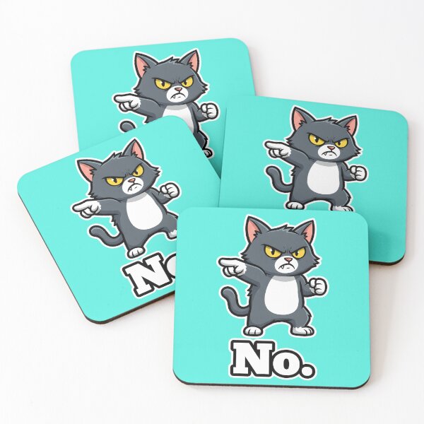 Item preview, Angry Cat - No. | Funny Sarcasm Statement Design designed and sold by Fuechse.