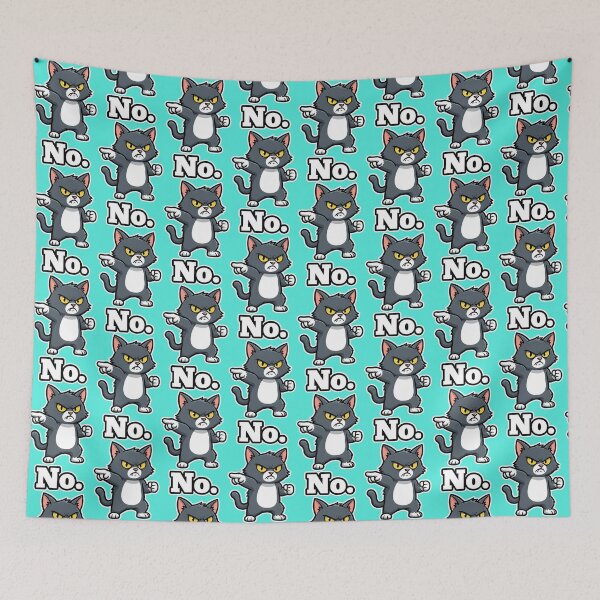 Item preview, Angry Cat - No. | Funny Sarcasm Statement Design designed and sold by Fuechse.