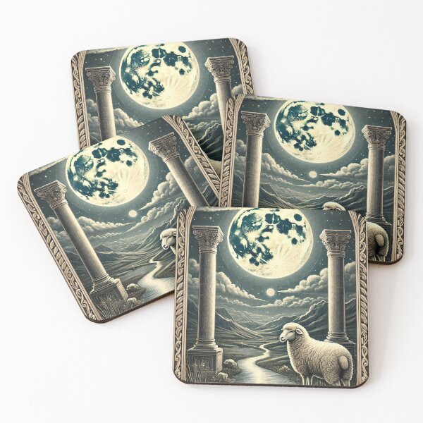 Item preview, Sheepism Tarot – The Moon designed and sold by Thpoar.