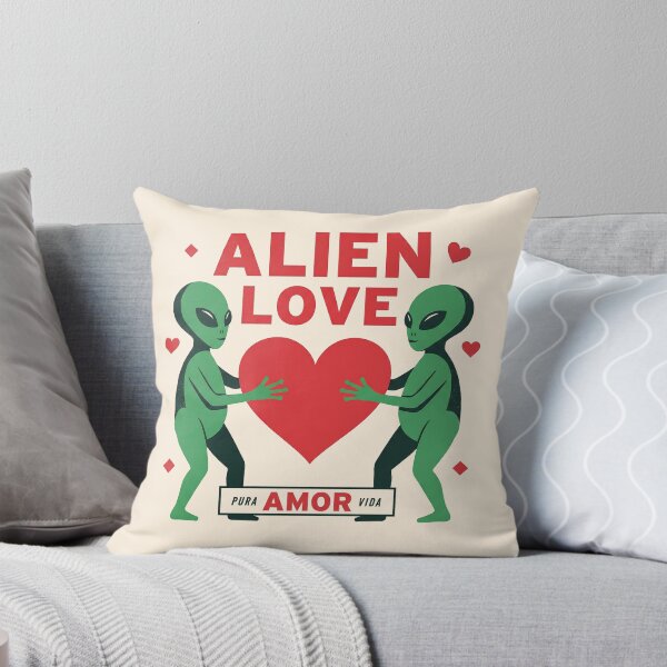 Item preview, Alien Love Pura Vida Green Extraterrestrial Heart designed and sold by zzz888.