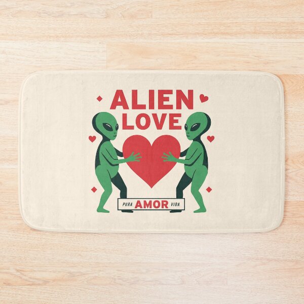 Item preview, Alien Love Pura Vida Green Extraterrestrial Heart designed and sold by zzz888.