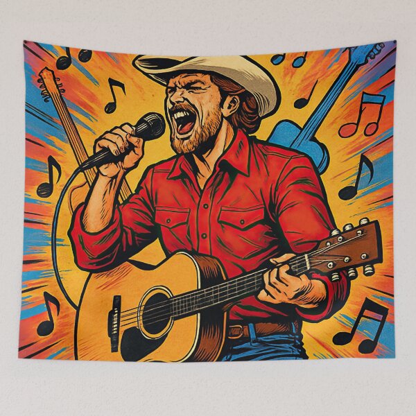 Item preview, Country music | Comics stylCartoone -  designed and sold by ComicsFactory.