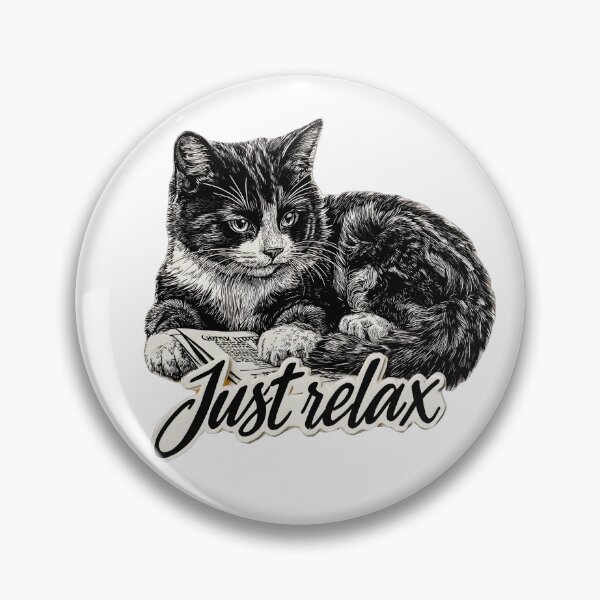 Item preview, Just relax cat designed and sold by alphasophy.