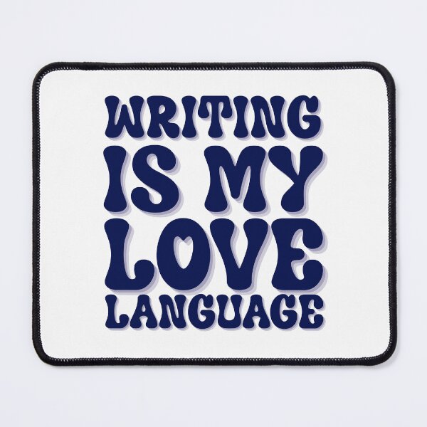 Item preview, Writing Is My Love Language Vintage Retro Typography Design designed and sold by stylishdzign.