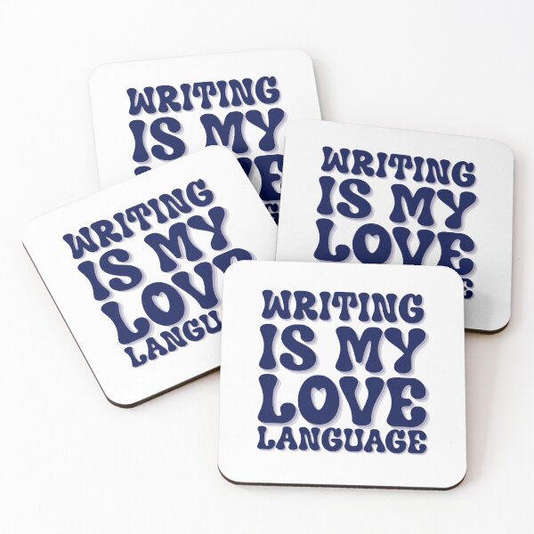 Item preview, Writing Is My Love Language Vintage Retro Typography Design designed and sold by stylishdzign.