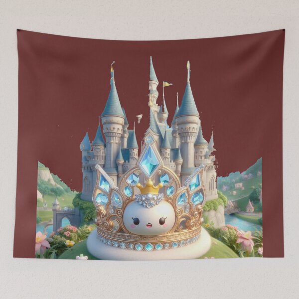 Item preview, Crystal Crown Kingdom – Fairytale Castle Label ,  designed and sold by PaintMeWorld.