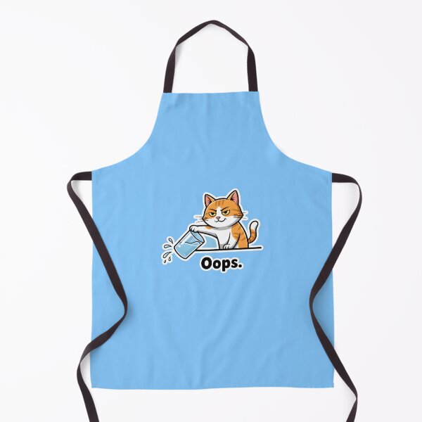 Item preview, Cheeky Cat Oops - Knocked-Over Glass | Funny Cat Statement designed and sold by Fuechse.