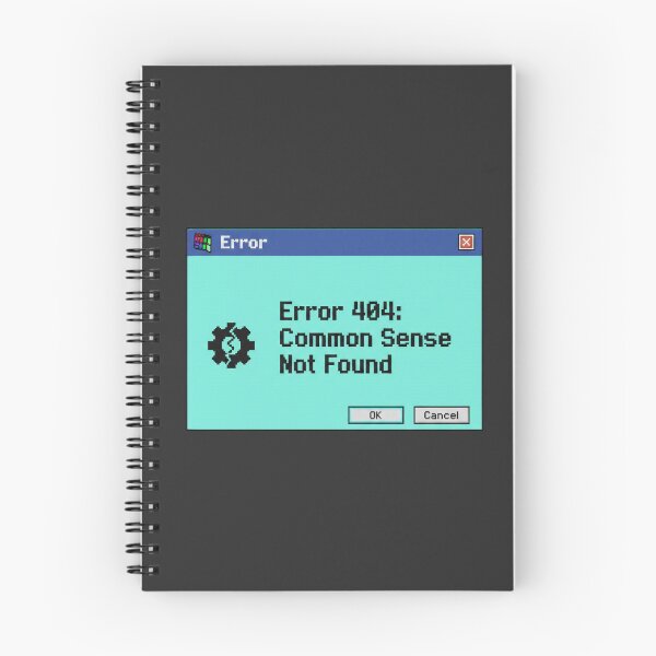Item preview, Error 404 Common Sense Not Found | Y2K Tech Windows 95 Aesthetic designed and sold by TheNumericSpirit.