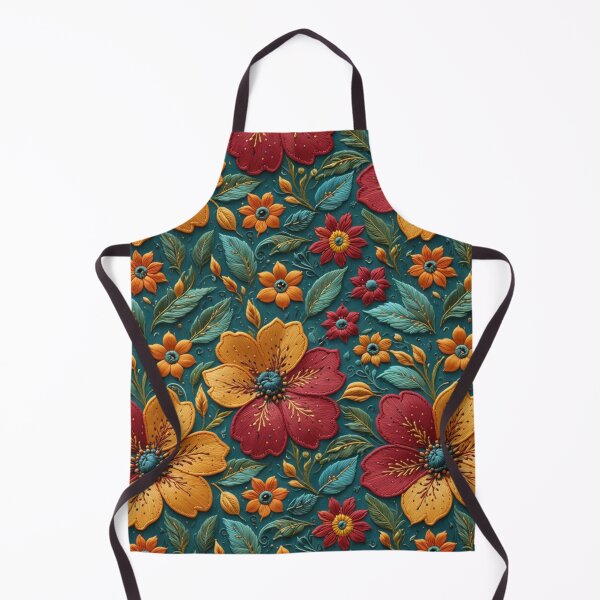Item preview, Stitched Blooms Folk Embroidery Floral Art designed and sold by Inkworksbyshery.