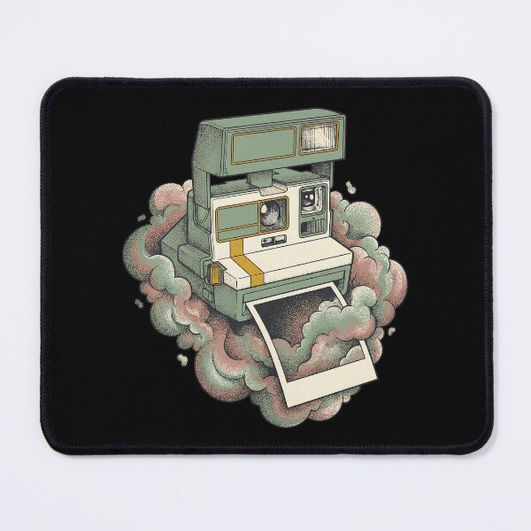 Item preview, Vintage Instant Camera Chemical Fog Stipple Art designed and sold by Mora Atelier Designs.