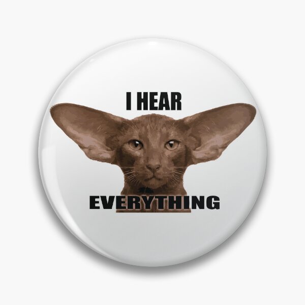 Item preview, I Hear The Fridge Opening Big Ears Cat designed and sold by Petzzz.