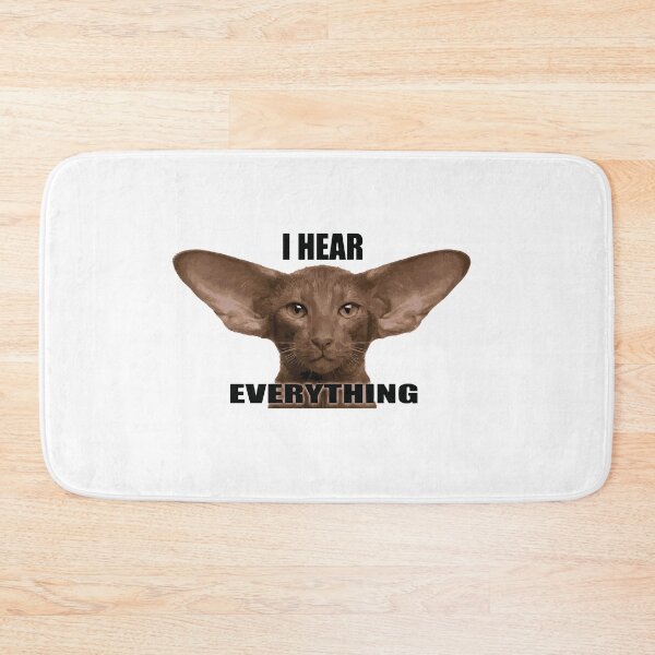 Item preview, I Hear The Fridge Opening Big Ears Cat designed and sold by Petzzz.
