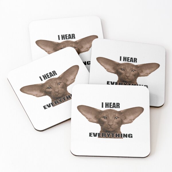 Item preview, I Hear The Fridge Opening Big Ears Cat designed and sold by Petzzz.