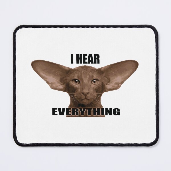 Item preview, I Hear The Fridge Opening Big Ears Cat designed and sold by Petzzz.