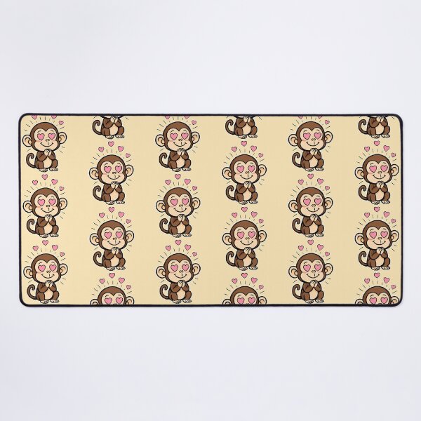 Item preview, Cute Kawaii Monkey - In Love - Color Version designed and sold by MartynaKanik.