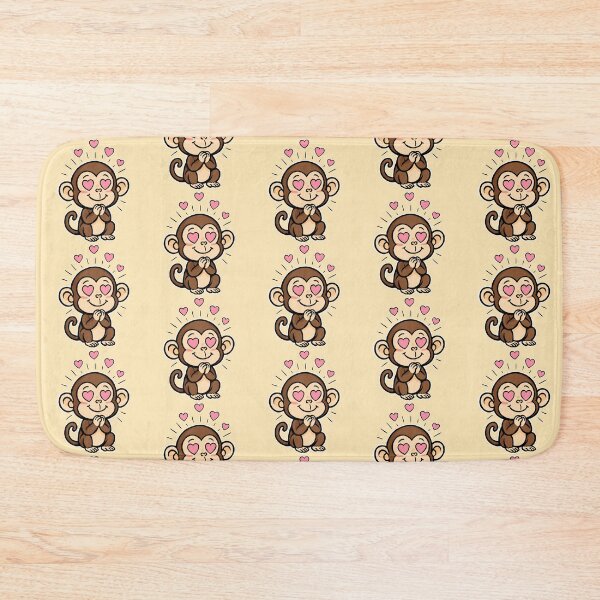 Item preview, Cute Kawaii Monkey - In Love - Color Version designed and sold by MartynaKanik.