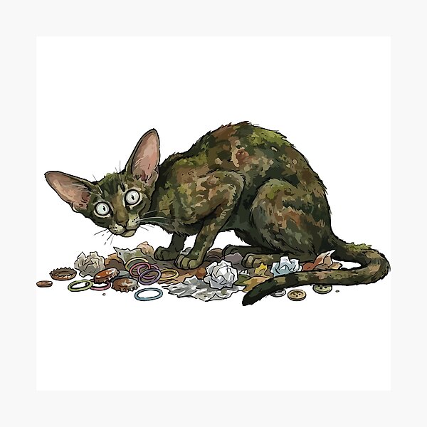 Artikelvorschau, Chaos Goblin Orientalisch Kurzhaar Katze entworfen und verkauft von Petzzz.