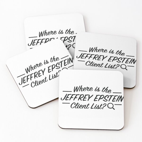 Item preview, Where is the Jeffrey Epstein Client List? designed and sold by MarkFiveDesign.