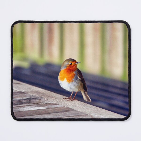 Item preview, Robin on Wooden Garden Table - British Wildlife Photography designed and sold by leonwoods.