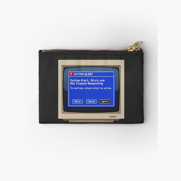 Item preview, System Alert Brain.exe Has Stopped Responding | Retro Windows Error designed and sold by TheNumericSpirit.