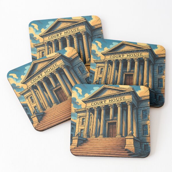Item preview, Courthouse | Comics stylCartoone -  designed and sold by ComicsFactory.