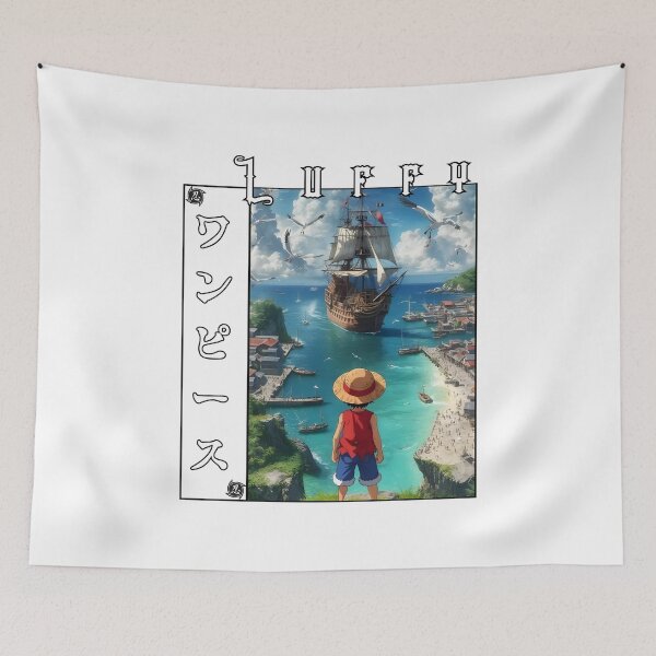 Item preview, Straw Hat Anime Adventurer – Smiling Pirate Hero Illustration designed and sold by lamiarte.