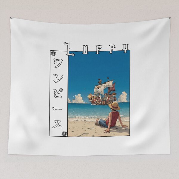 Item preview, Straw Hat Anime Adventurer – Smiling Pirate Hero Illustration designed and sold by lamiarte.