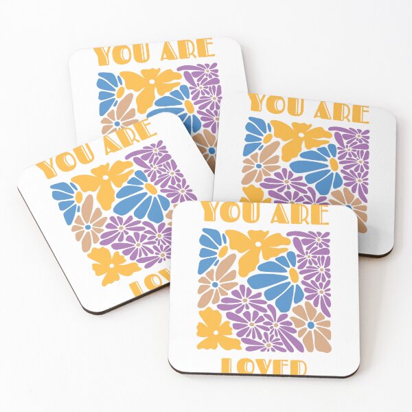 Item preview, You Are Loved – Retro Floral Affirmation Art designed and sold by andry01.