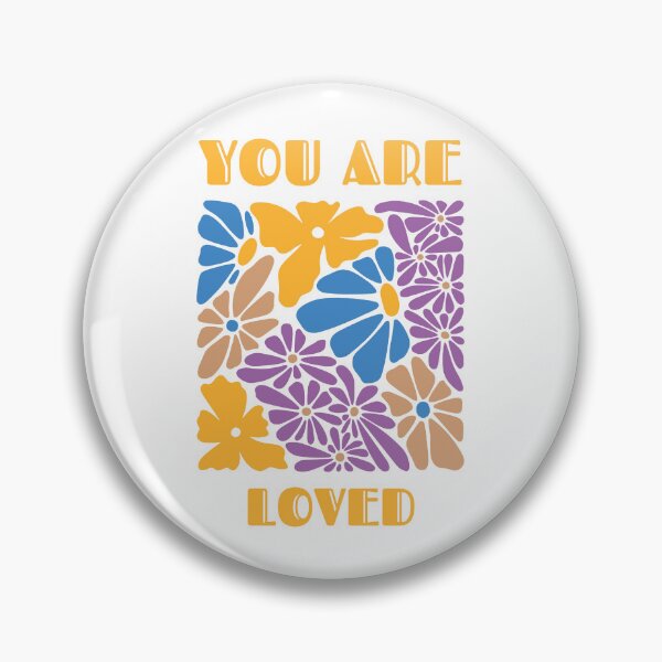 Item preview, You Are Loved – Retro Floral Affirmation Art designed and sold by andry01.