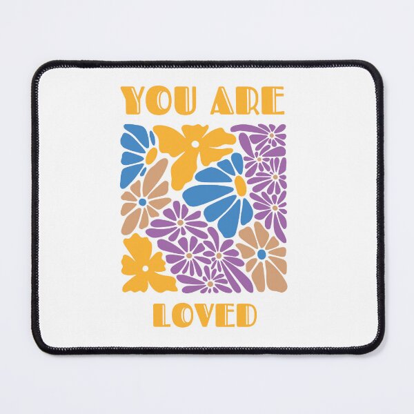 Item preview, You Are Loved – Retro Floral Affirmation Art designed and sold by andry01.