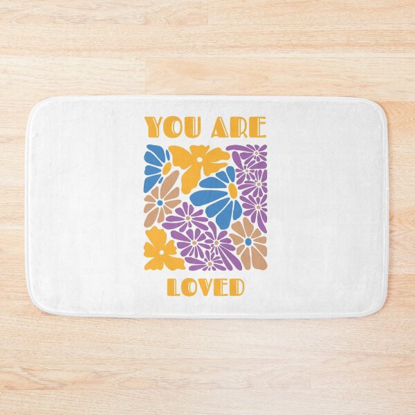 Item preview, You Are Loved – Retro Floral Affirmation Art designed and sold by andry01.