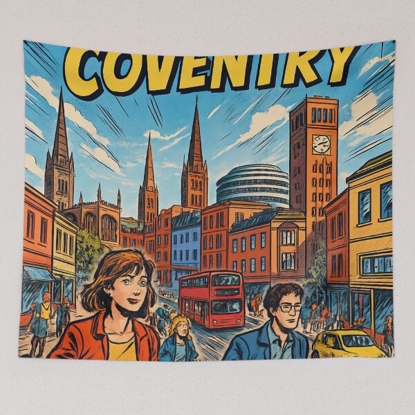 Item preview, Coventry, city | Comics stylCartoone -  designed and sold by ComicsFactory.