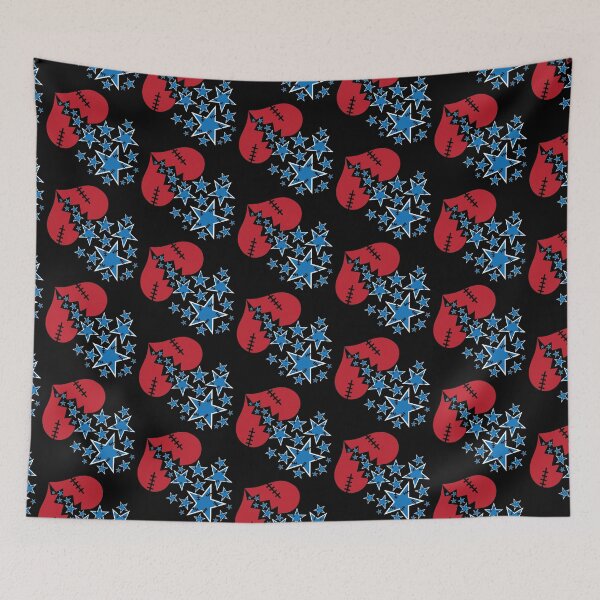 Item preview, Broken Hearts & Stars on Black designed and sold by Digitalmyth's Designs.