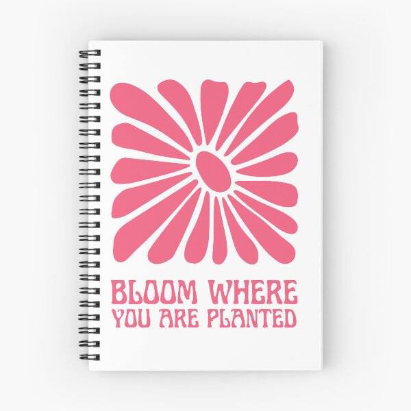 Item preview, Bloom Where You Are Planted – Pink Floral Motivation Art designed and sold by andry01.
