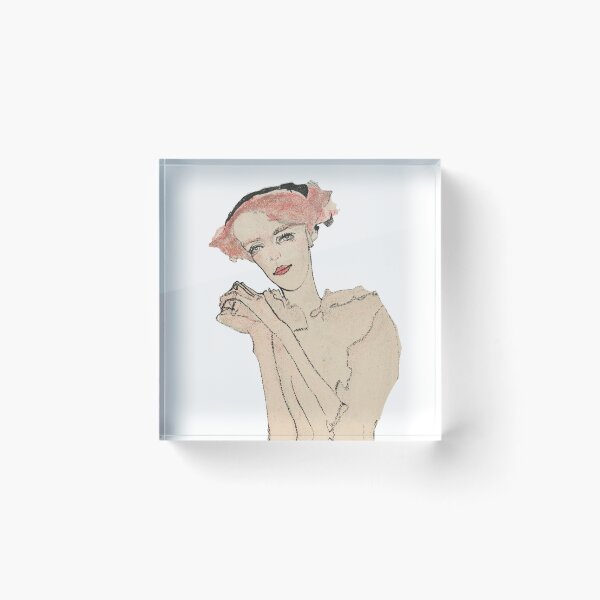 Item preview, Vintage Egon Schiele. Portrait of a woman 1910. designed and sold by Shoot-The-Moon.