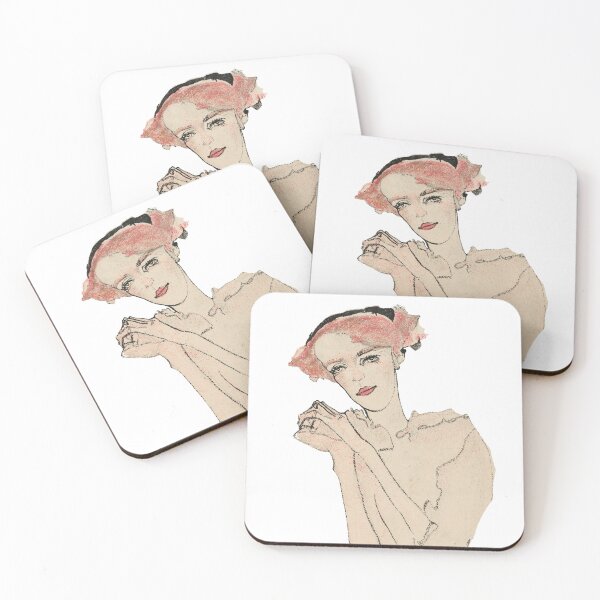 Item preview, Vintage Egon Schiele. Portrait of a woman 1910. designed and sold by Shoot-The-Moon.