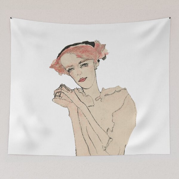 Item preview, Vintage Egon Schiele. Portrait of a woman 1910. designed and sold by Shoot-The-Moon.