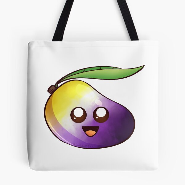 Item preview, Cute Nonbinary Pride Mango - Funny Fruit designed and sold by BumbleBites.